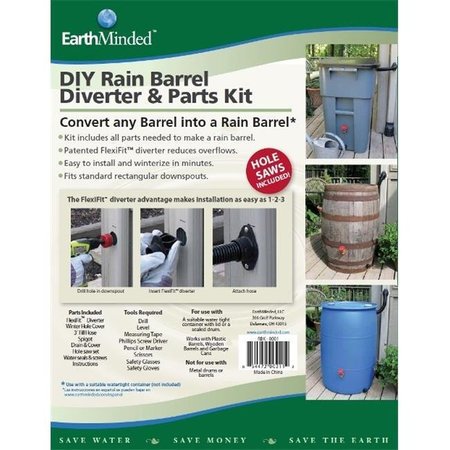 Earthminded EarthMinded F-RN025 Diy Rain Barrel Kit F-RN025